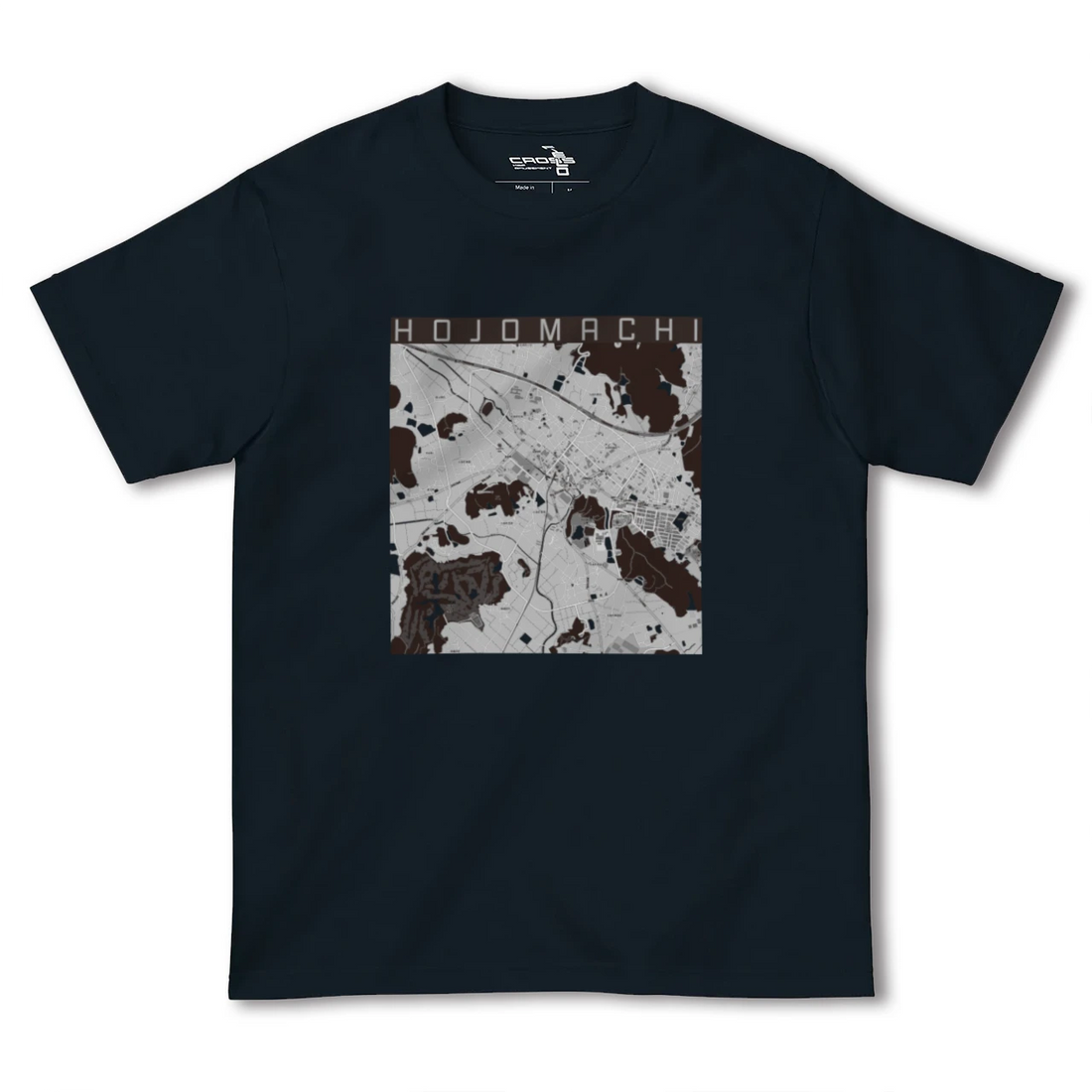 【北条町(兵庫県)】地図柄ヘビーウェイトTシャツ