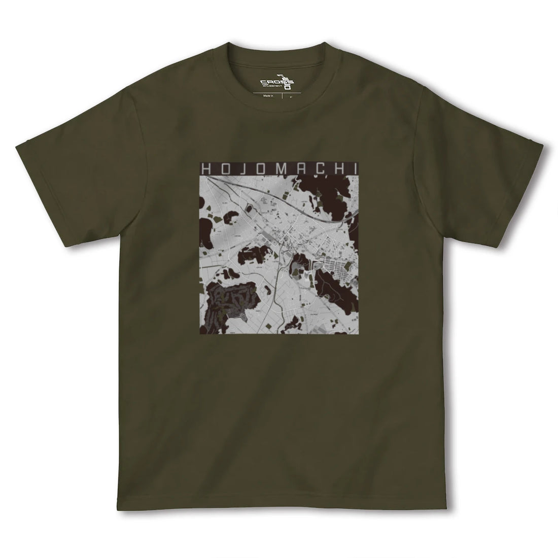 【北条町(兵庫県)】地図柄ヘビーウェイトTシャツ