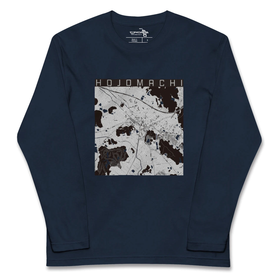 【北条町(兵庫県)】地図柄ロングスリーブTシャツ