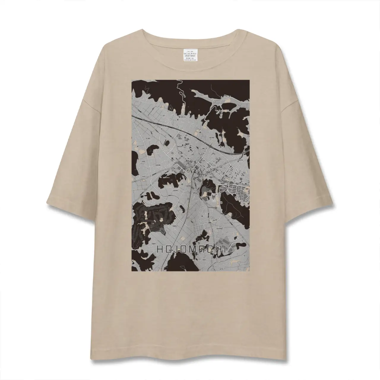 【北条町（兵庫県）】地図柄ビッグシルエットTシャツ