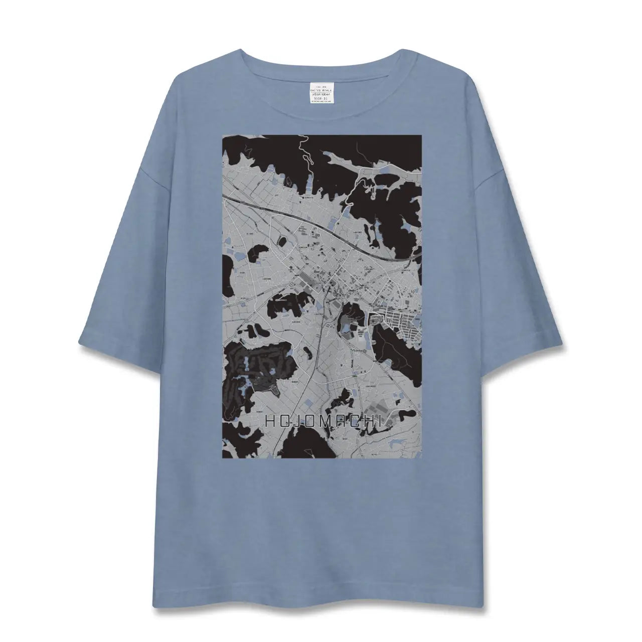 【北条町（兵庫県）】地図柄ビッグシルエットTシャツ
