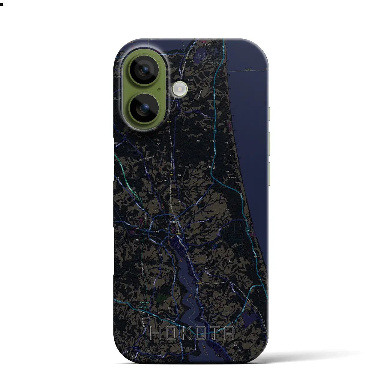 【鉾田（茨城県）】地図柄iPhoneケース（バックカバータイプ）