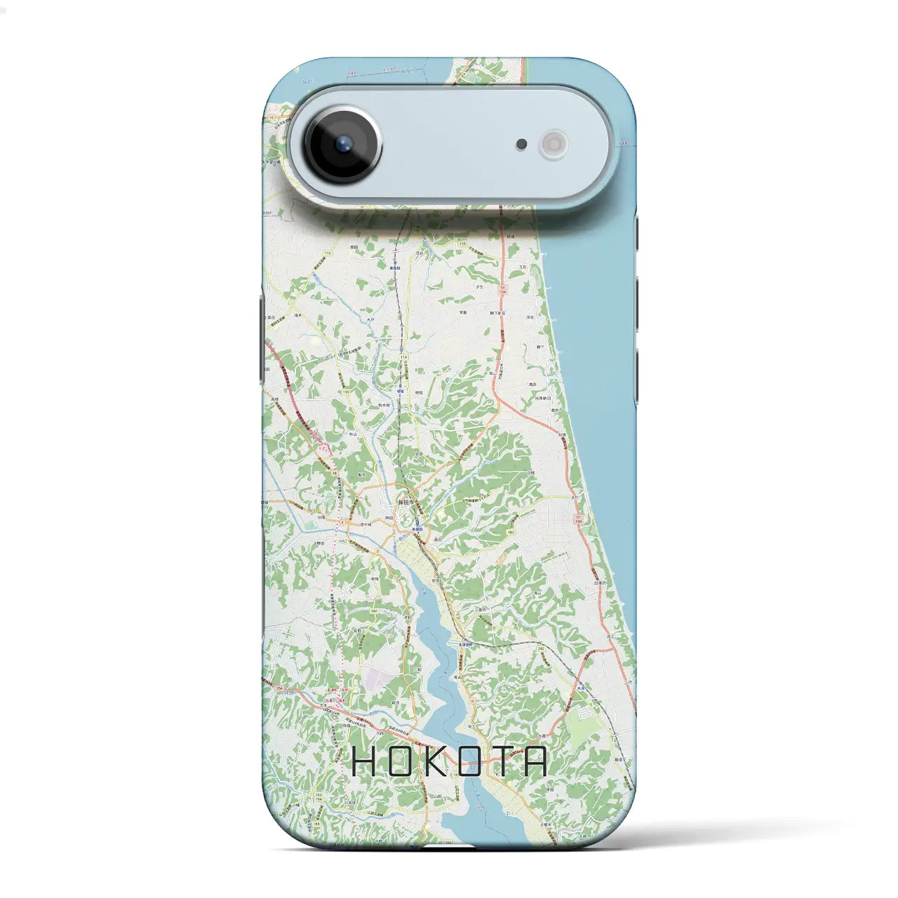 【鉾田（茨城県）】地図柄iPhoneケース（バックカバータイプ）