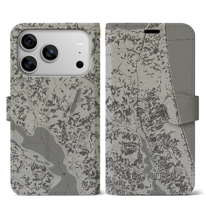 【鉾田（茨城県）】地図柄iPhoneケース（手帳タイプ）