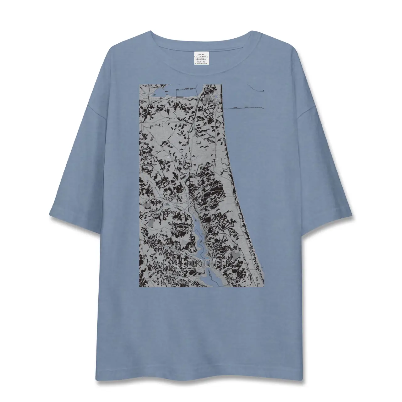 【鉾田（茨城県）】地図柄ビッグシルエットTシャツ