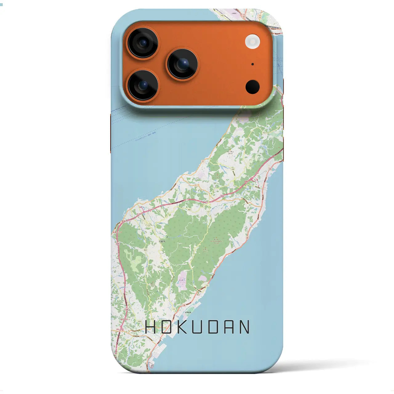 【北淡（兵庫県）】地図柄iPhoneケース（バックカバータイプ）ナチュラル・iPhone 17 Pro Max 用