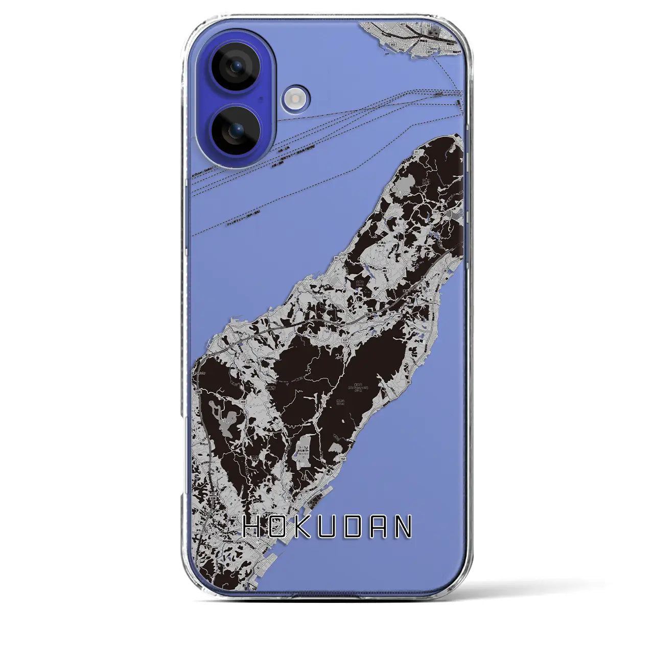 【北淡（兵庫県）】地図柄iPhoneケース（クリアタイプ）