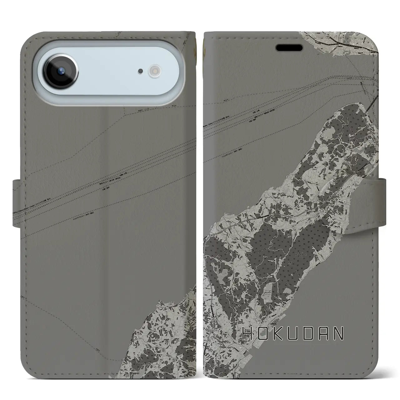 【北淡（兵庫県）】地図柄iPhoneケース（手帳タイプ）