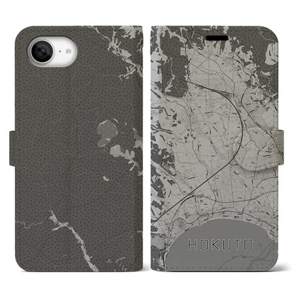 【北斗（北海道）】地図柄iPhoneケース（手帳タイプ）