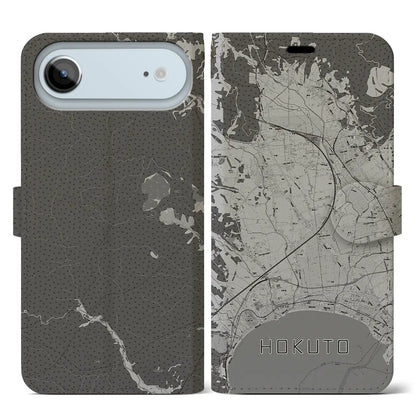 【北斗（北海道）】地図柄iPhoneケース（手帳タイプ）