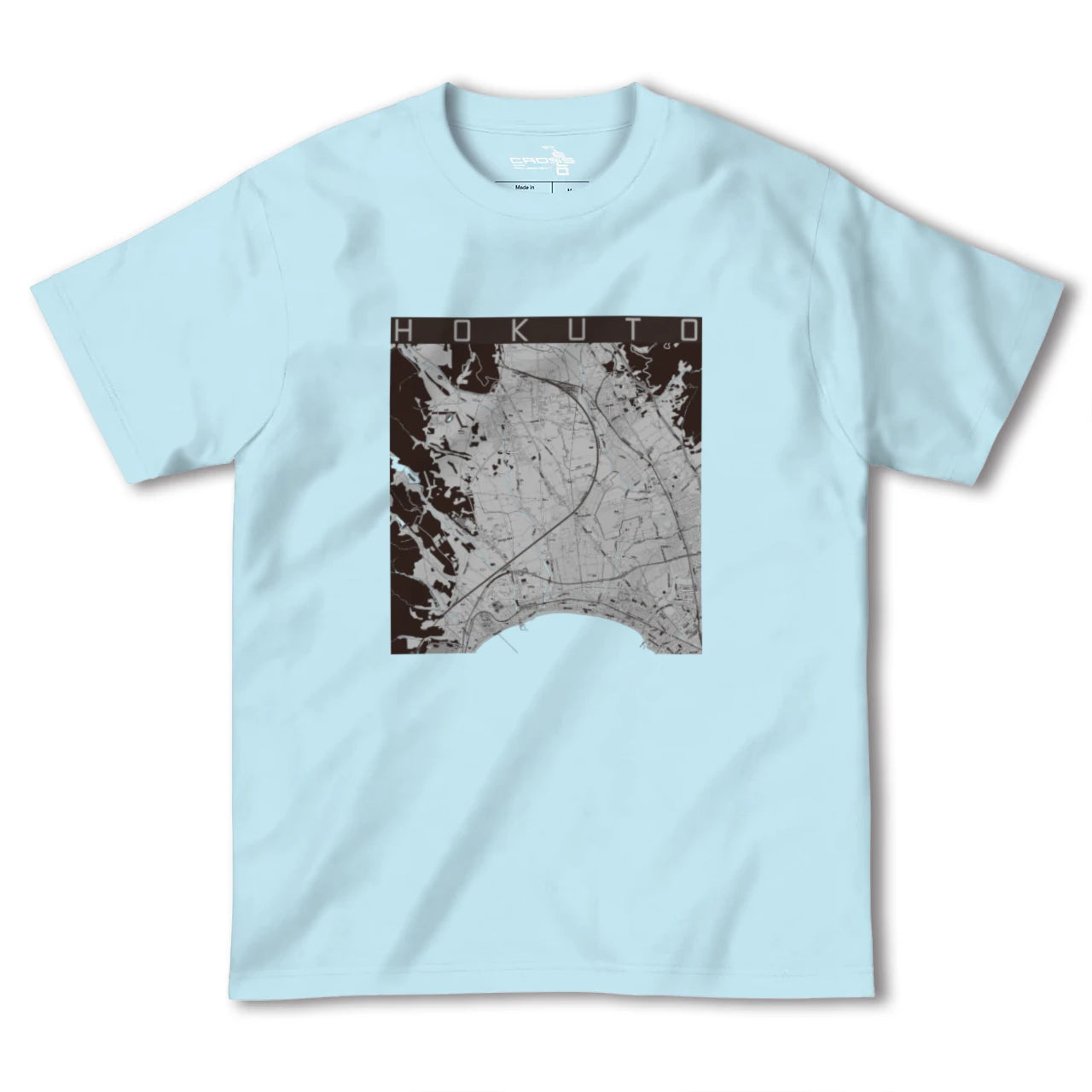 【北斗（北海道）】地図柄ヘビーウェイトTシャツ