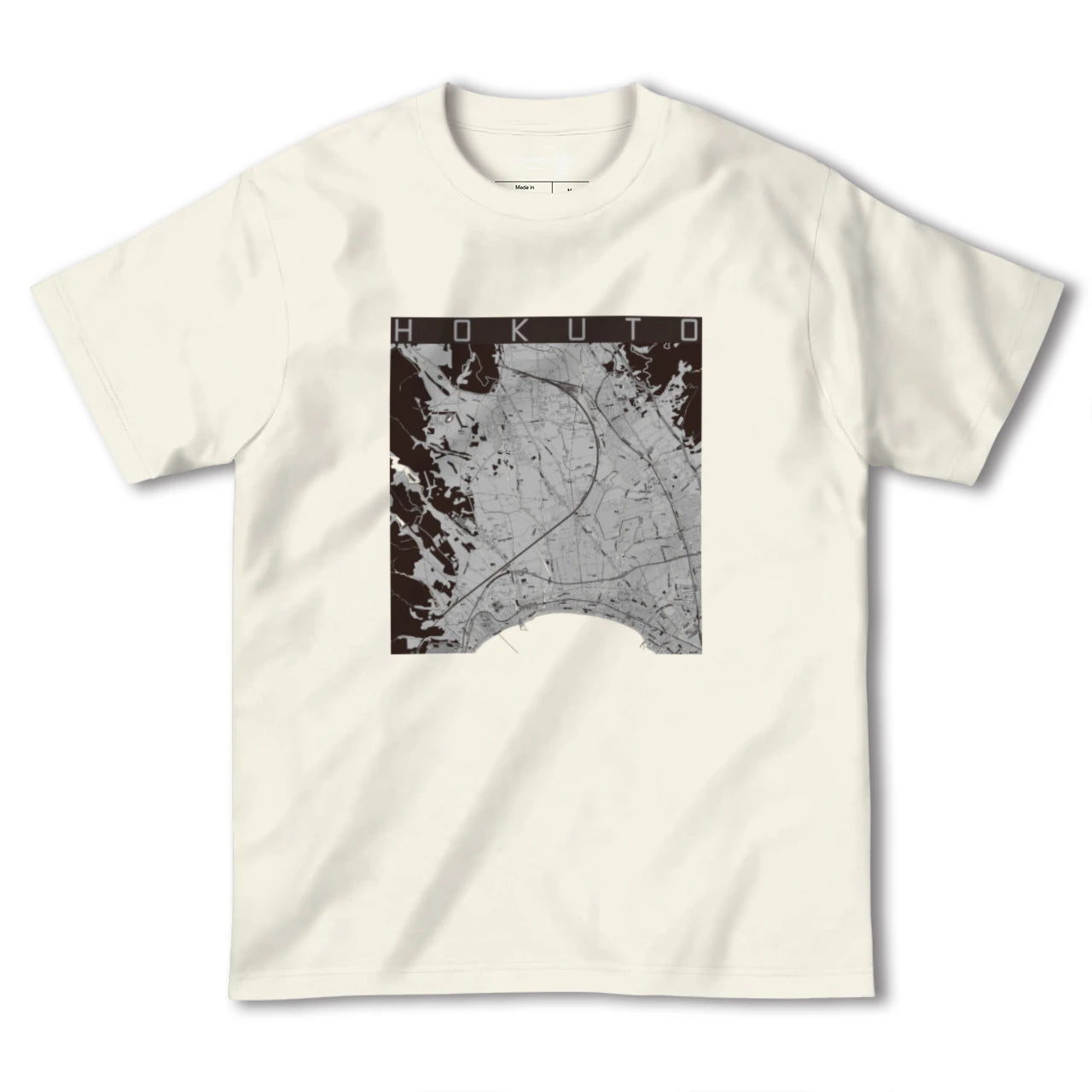 【北斗（北海道）】地図柄ヘビーウェイトTシャツ