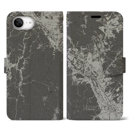 【北杜（山梨県）】地図柄iPhoneケース（手帳タイプ）