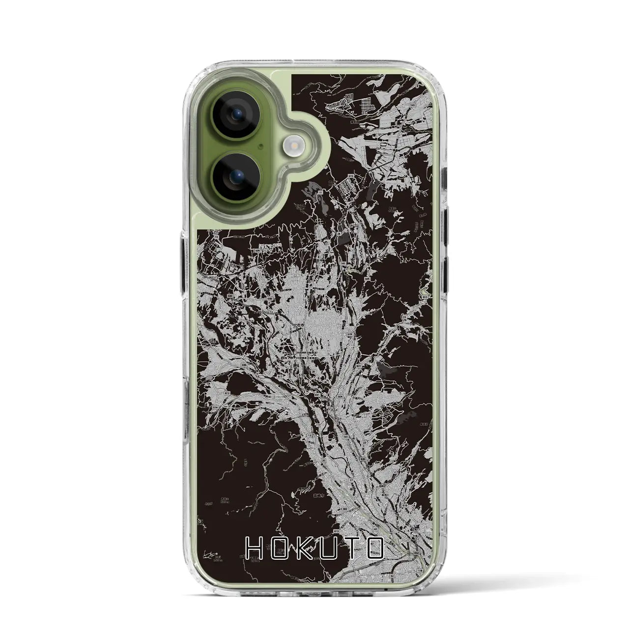 【北杜（山梨県）】地図柄iPhoneケース（MagSafeタイプ）