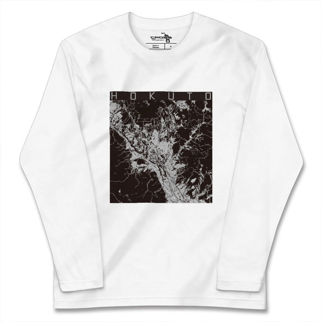 【北杜(山梨県)】地図柄ロングスリーブTシャツ