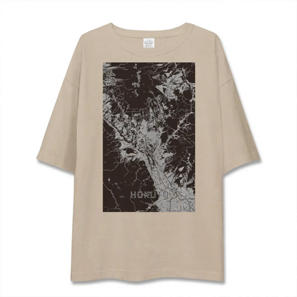 【北杜（山梨県）】地図柄ビッグシルエットTシャツ