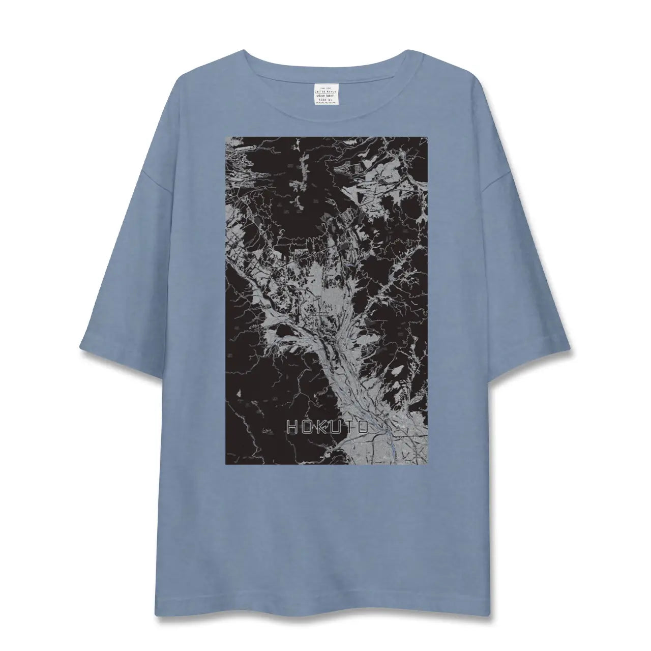 【北杜（山梨県）】地図柄ビッグシルエットTシャツ
