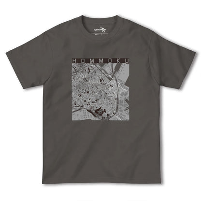 【本牧（神奈川県）】地図柄ヘビーウェイトTシャツ