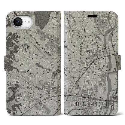 【本厚木（神奈川県）】地図柄iPhoneケース（手帳タイプ）