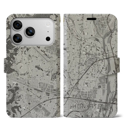 【本厚木（神奈川県）】地図柄iPhoneケース（手帳タイプ）