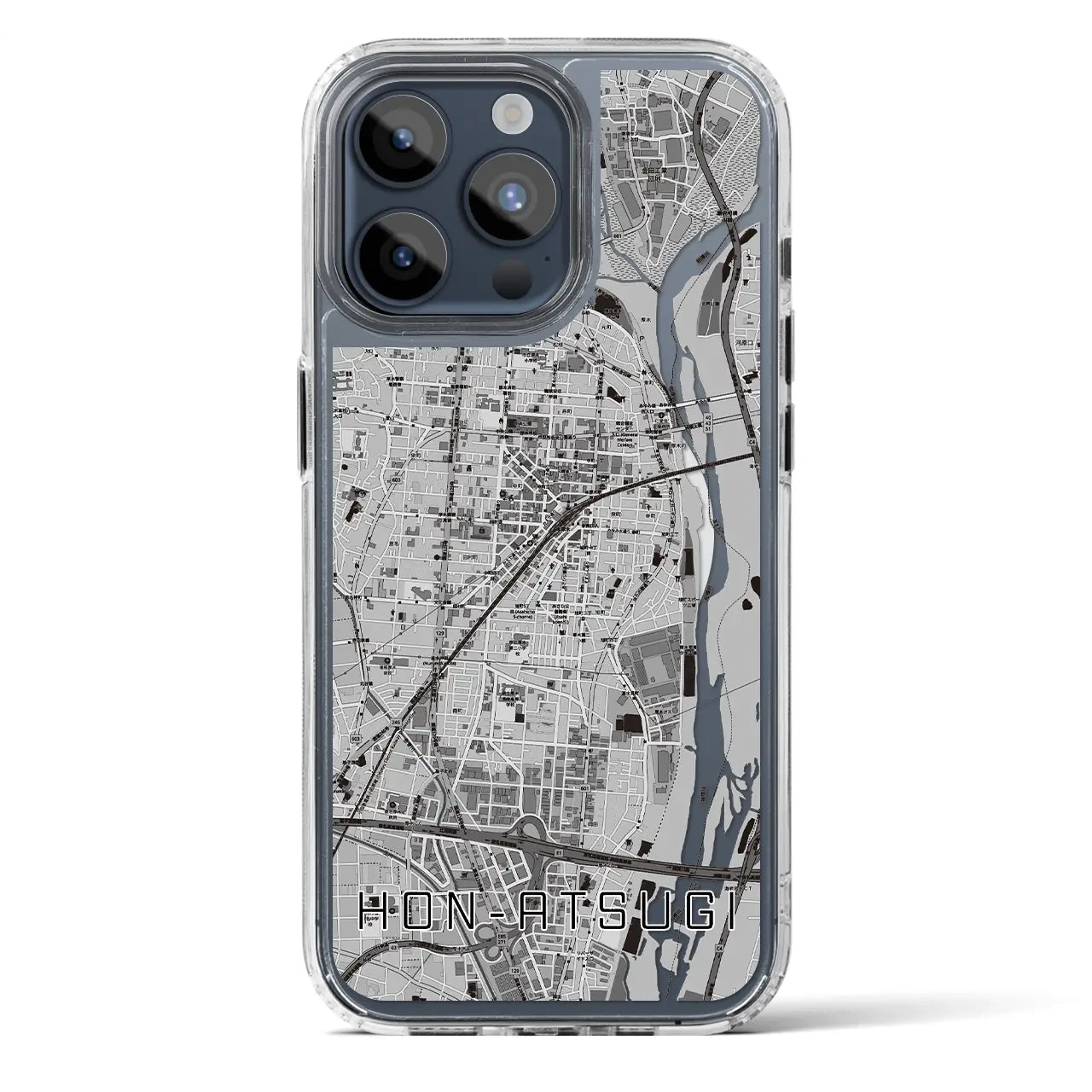【本厚木（神奈川県）】地図柄iPhoneケース（MagSafeタイプ）