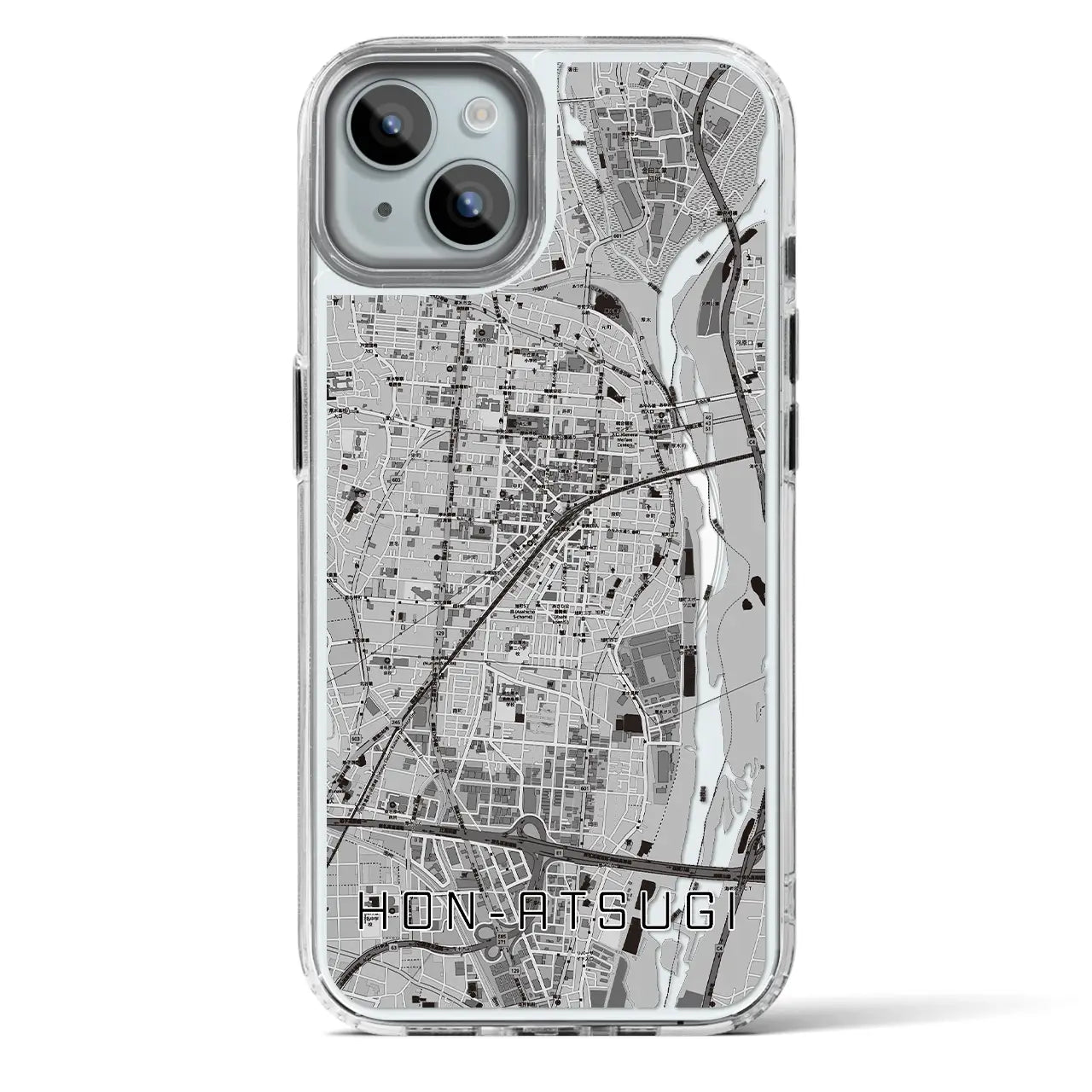 【本厚木（神奈川県）】地図柄iPhoneケース（MagSafeタイプ）