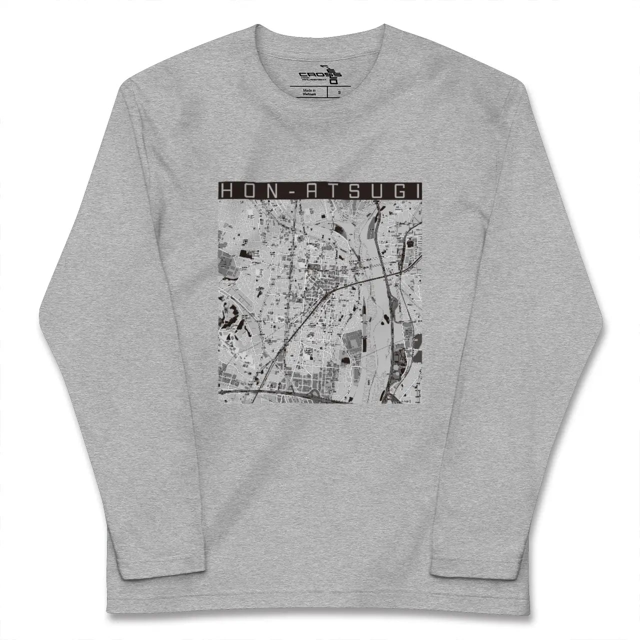 【本厚木（神奈川県）】地図柄ロングスリーブTシャツ