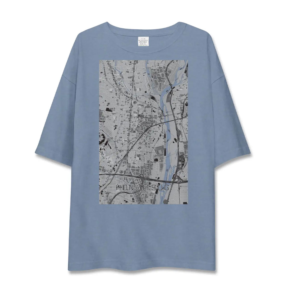 【本厚木（神奈川県）】地図柄ビッグシルエットTシャツ