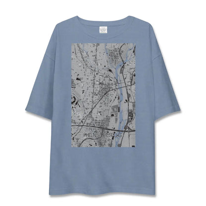 【本厚木（神奈川県）】地図柄ビッグシルエットTシャツ