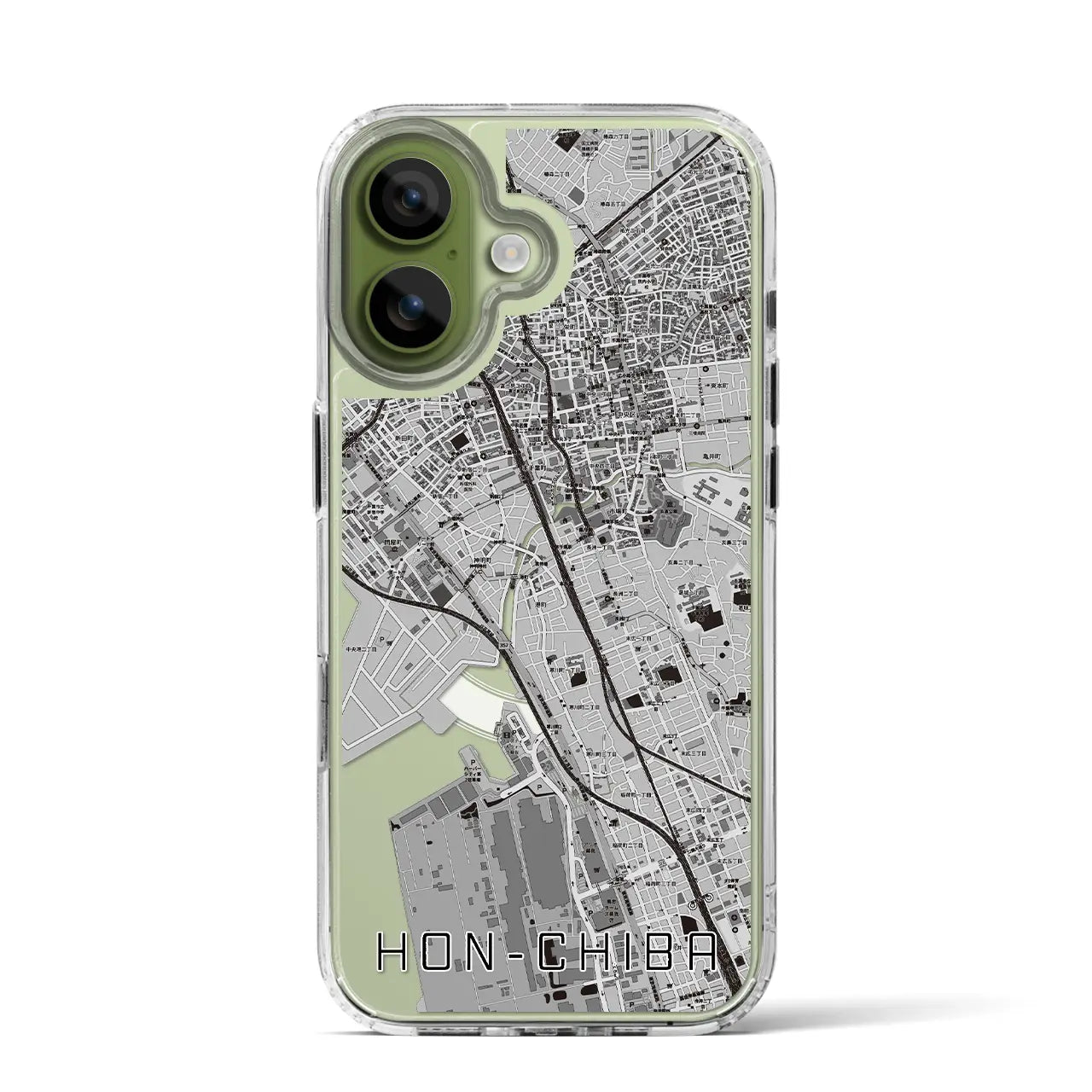 【本千葉（千葉県）】地図柄iPhoneケース（MagSafeタイプ）