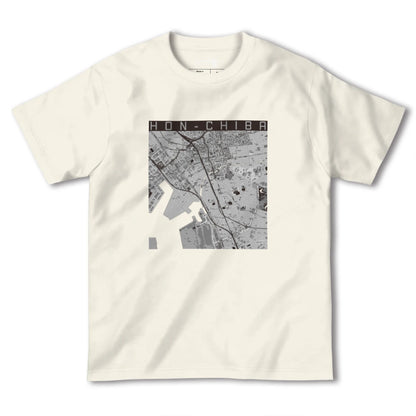 【本千葉（千葉県）】地図柄ヘビーウェイトTシャツ