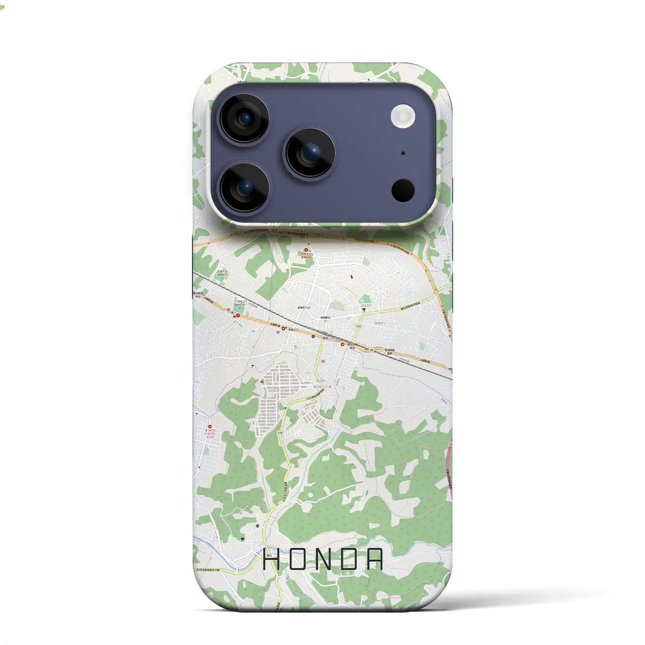 【誉田（千葉県）】地図柄iPhoneケース（バックカバータイプ）