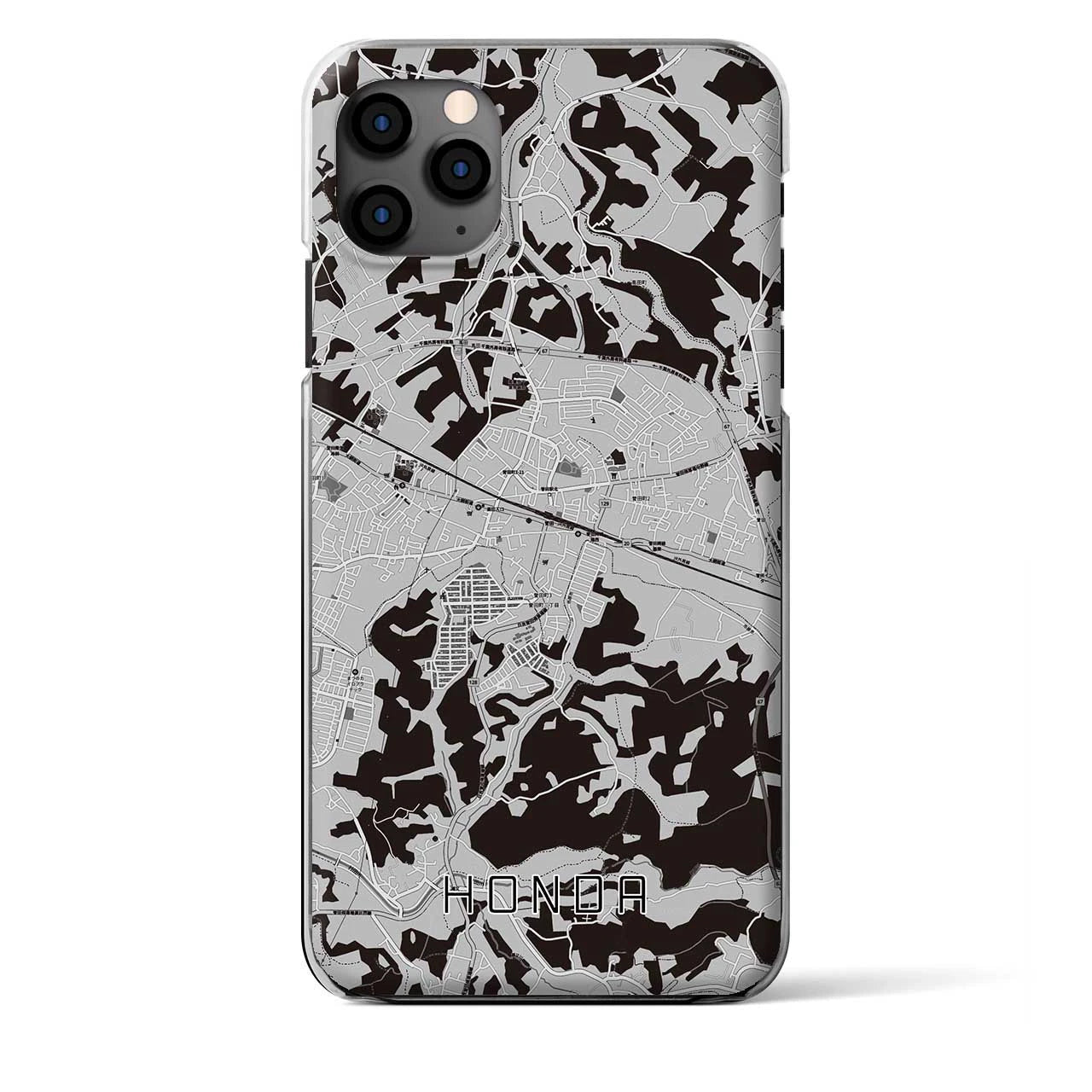 【誉田（千葉県）】地図柄iPhoneケース（クリアタイプ）