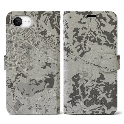 【誉田（千葉県）】地図柄iPhoneケース（手帳タイプ）