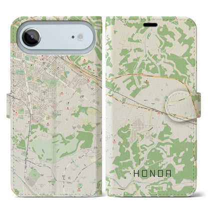 【誉田（千葉県）】地図柄iPhoneケース（手帳タイプ）