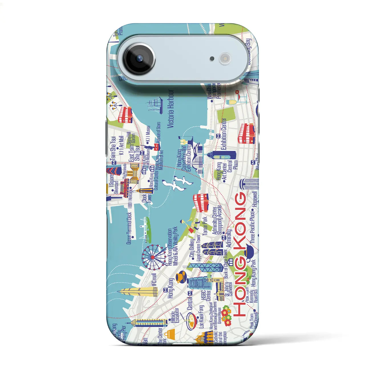 【香港】イラストマップiPhoneケース（バックカバータイプ）