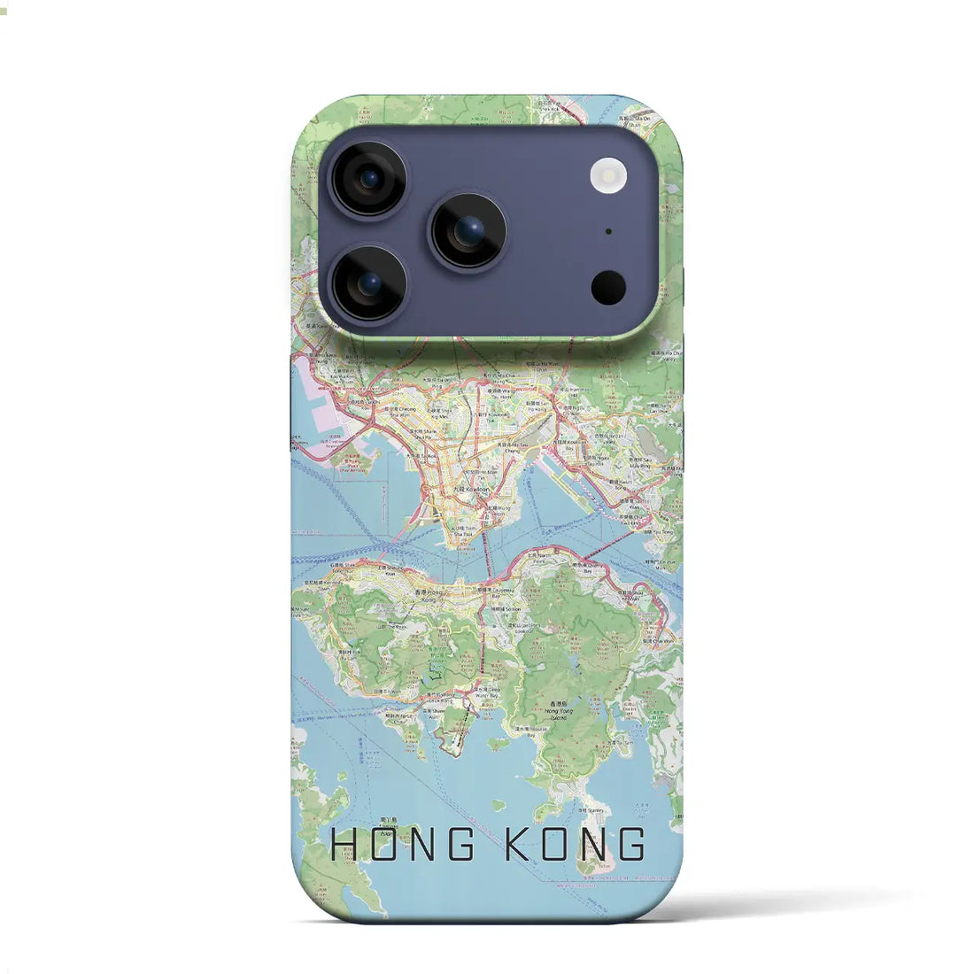 【香港（中華人民共和国）】地図柄iPhoneケース（バックカバータイプ）ナチュラル・iPhone 17 Pro Max 用
