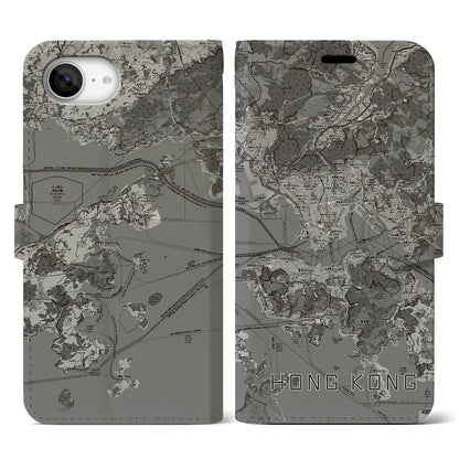 【香港（中華人民共和国）】地図柄iPhoneケース（手帳タイプ）