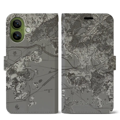【香港（中華人民共和国）】地図柄iPhoneケース（手帳タイプ）