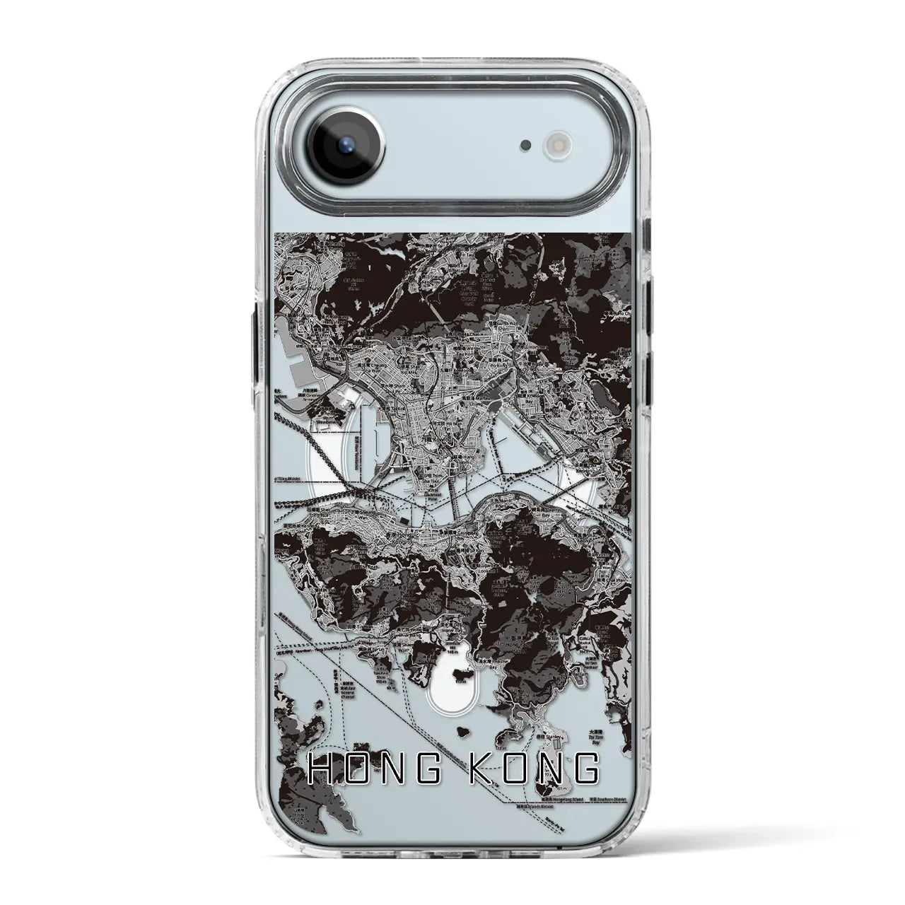 【香港（中華人民共和国）】地図柄iPhoneケース（MagSafeタイプ）