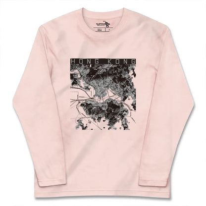 【香港（中華人民共和国）】地図柄ロングスリーブTシャツ