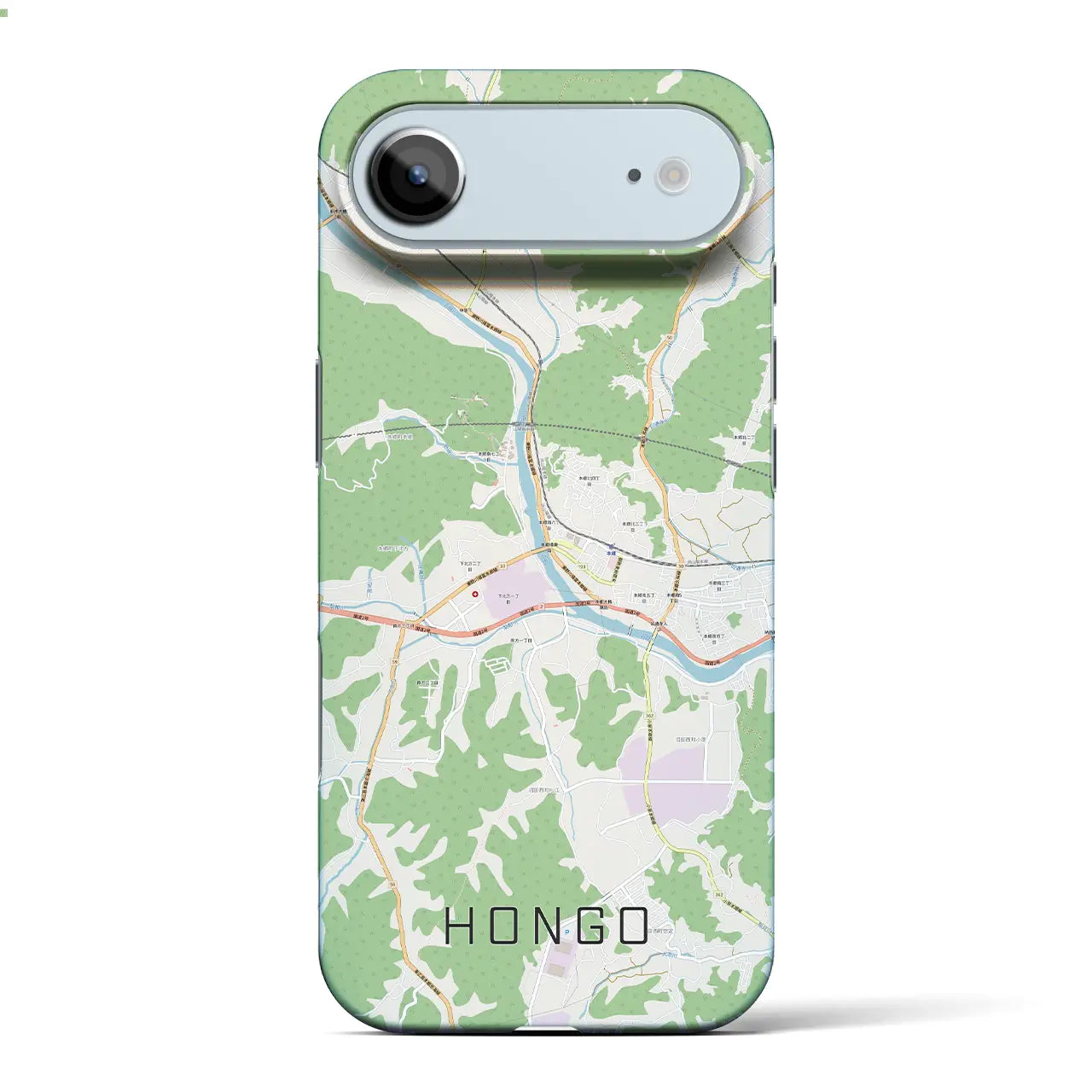 【本郷（広島県）】地図柄iPhoneケース（バックカバータイプ）