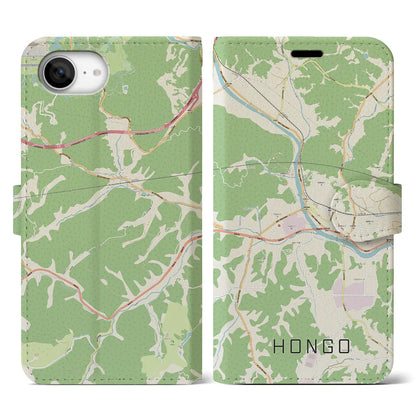【本郷（広島県）】地図柄iPhoneケース（手帳タイプ）