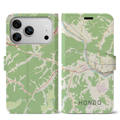 【本郷（広島県）】地図柄iPhoneケース（手帳タイプ）