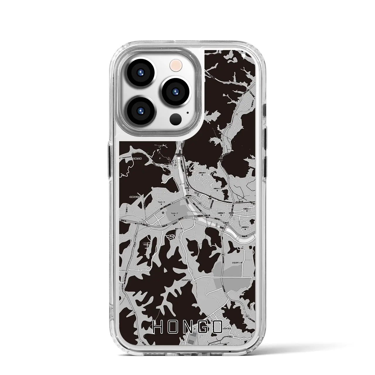 【本郷（広島県）】地図柄iPhoneケース（MagSafeタイプ）