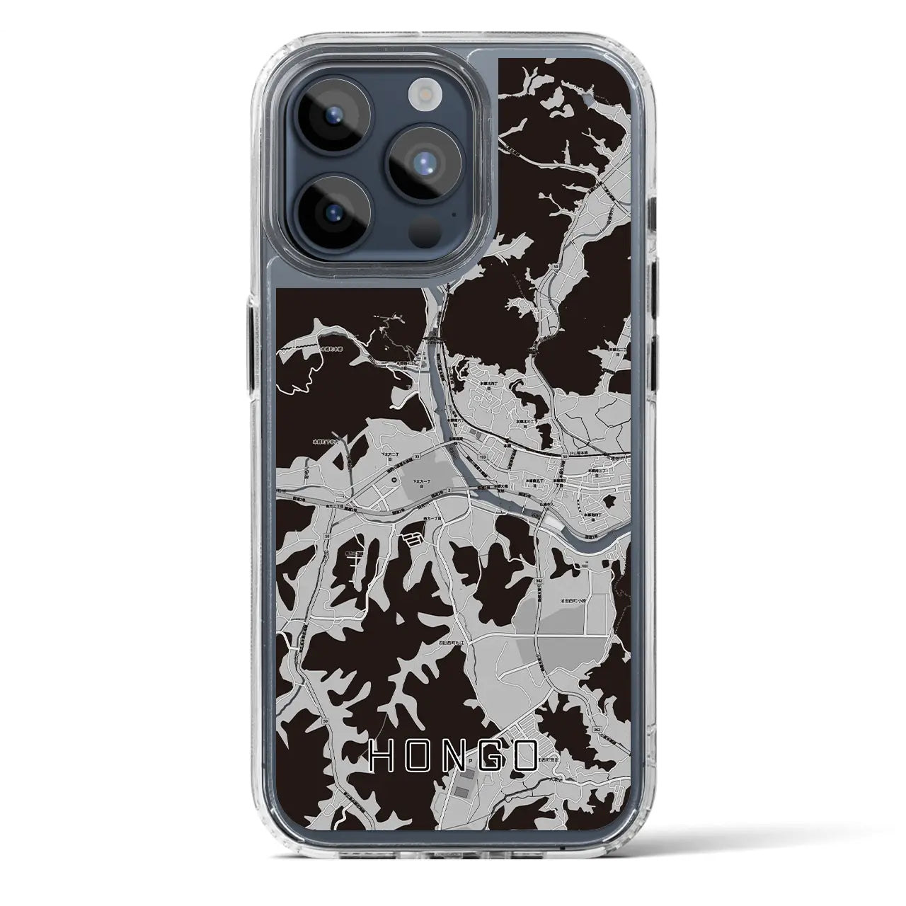 【本郷（広島県）】地図柄iPhoneケース（MagSafeタイプ）