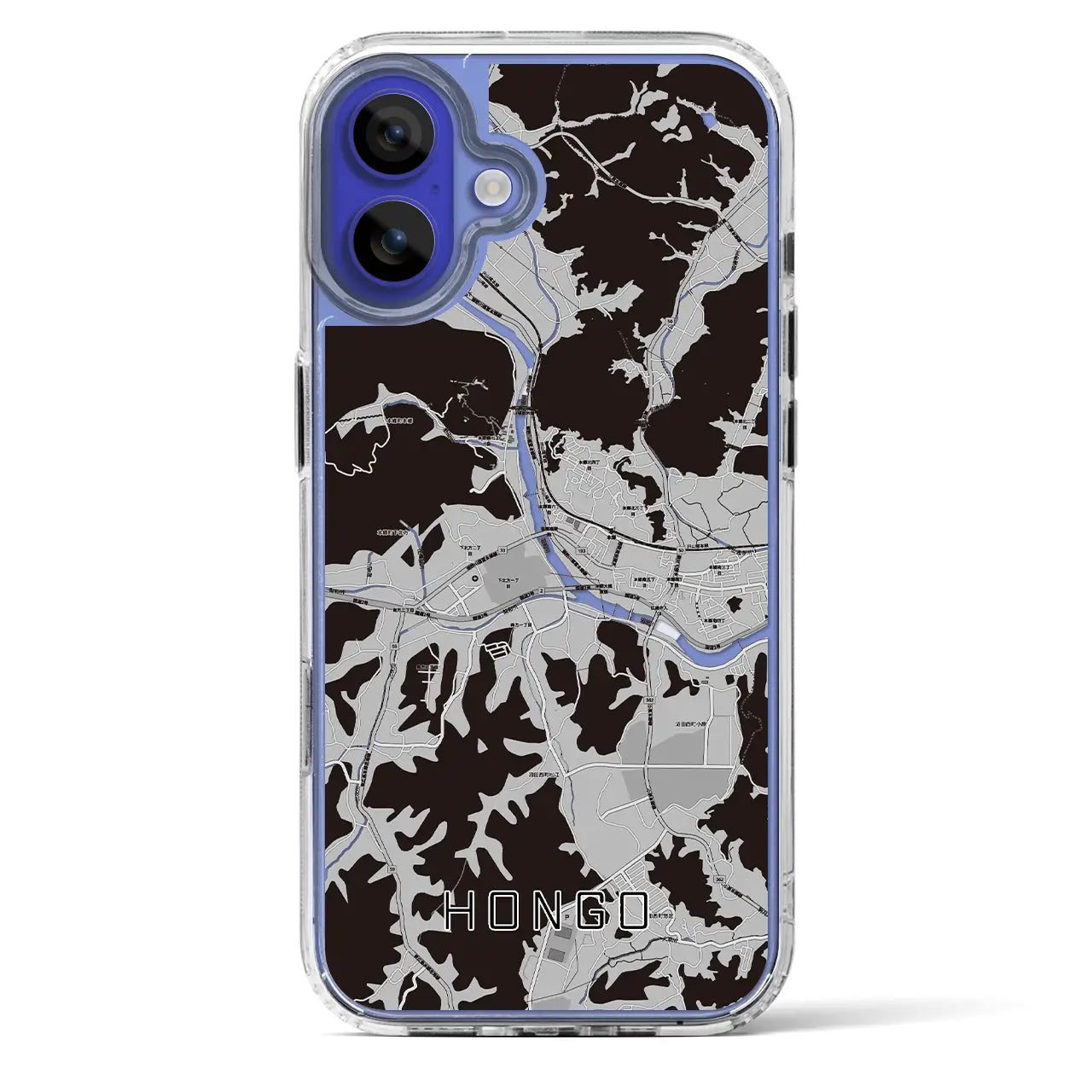 【本郷（広島県）】地図柄iPhoneケース（MagSafeタイプ）