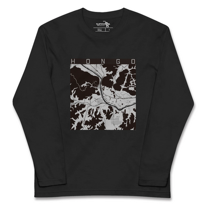 【本郷（広島県）（広島県）】地図柄ロングスリーブTシャツ
