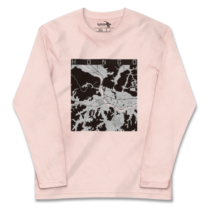 【本郷（広島県）（広島県）】地図柄ロングスリーブTシャツ