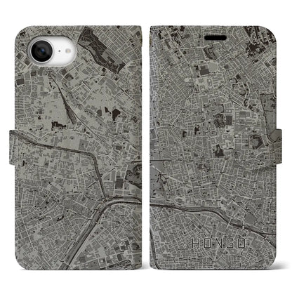 【本郷（東京都）】地図柄iPhoneケース（手帳タイプ）